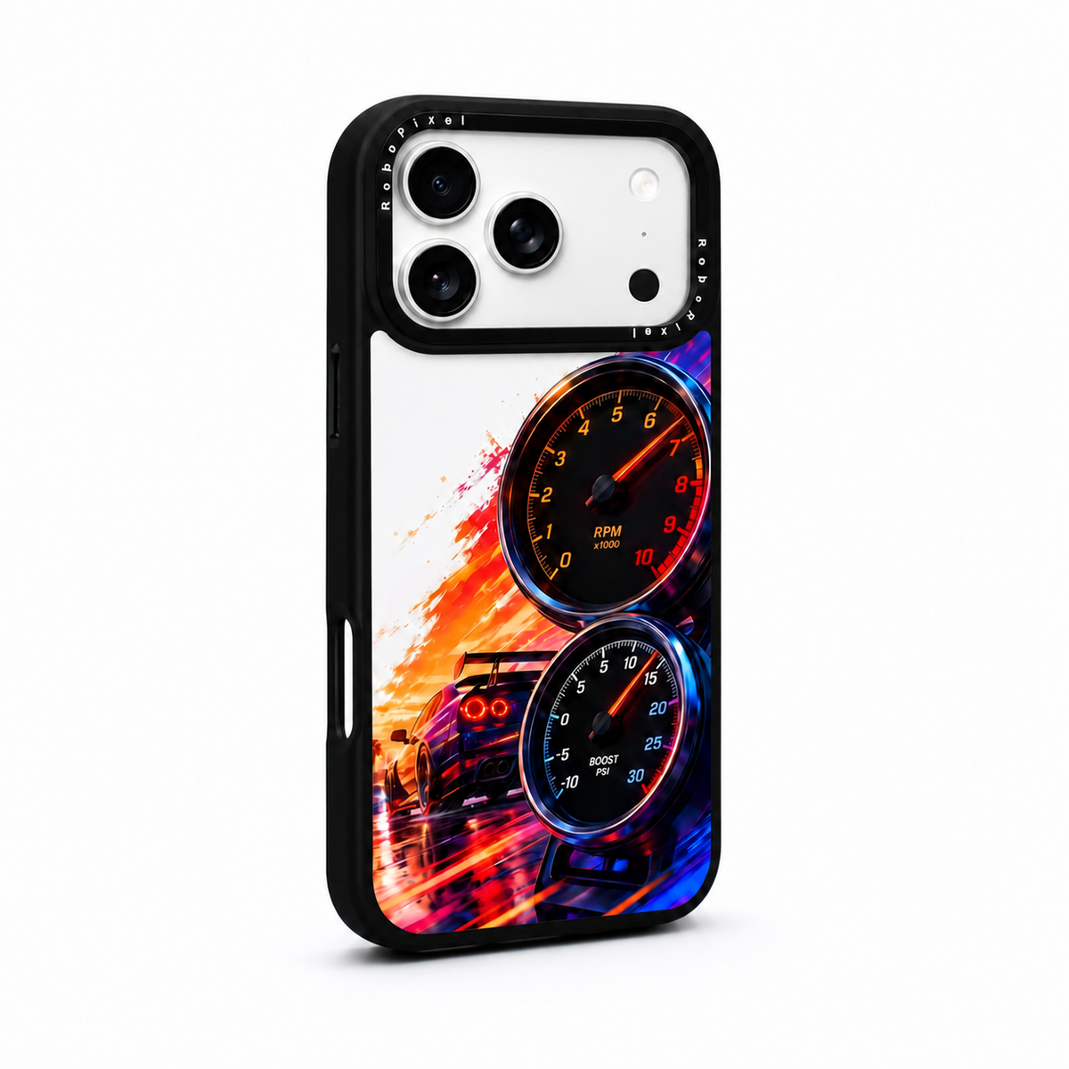 Redline Pulse Handyhülle auf iPhone 17 Pro Max abgebildet