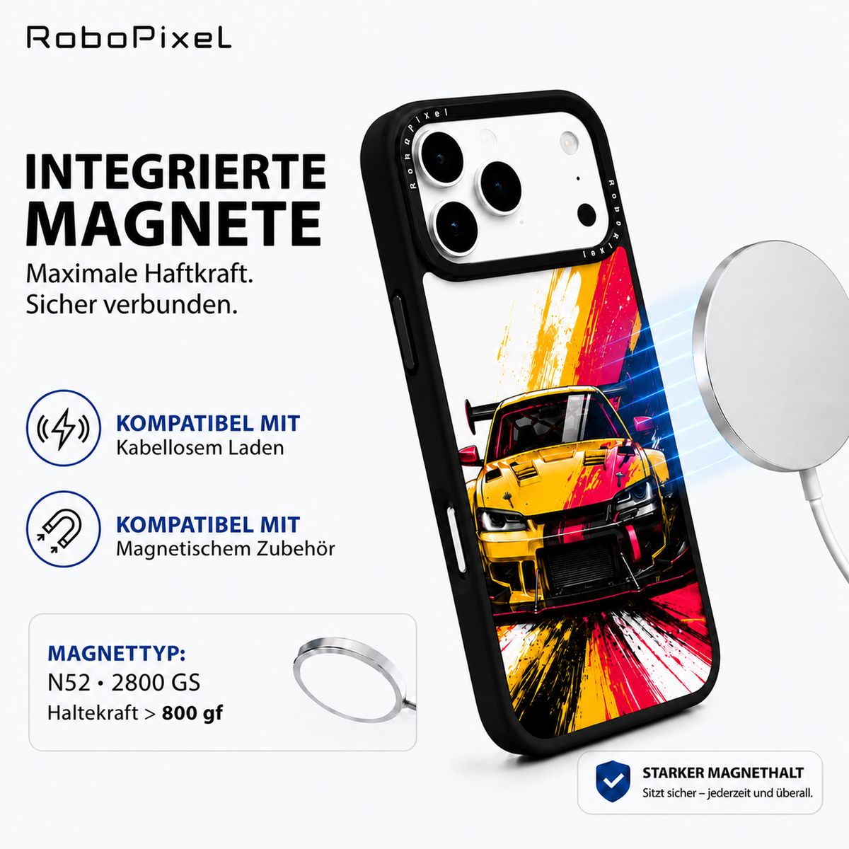 Track Predator Handyhülle auf iPhone 17 Pro Max abgebildet