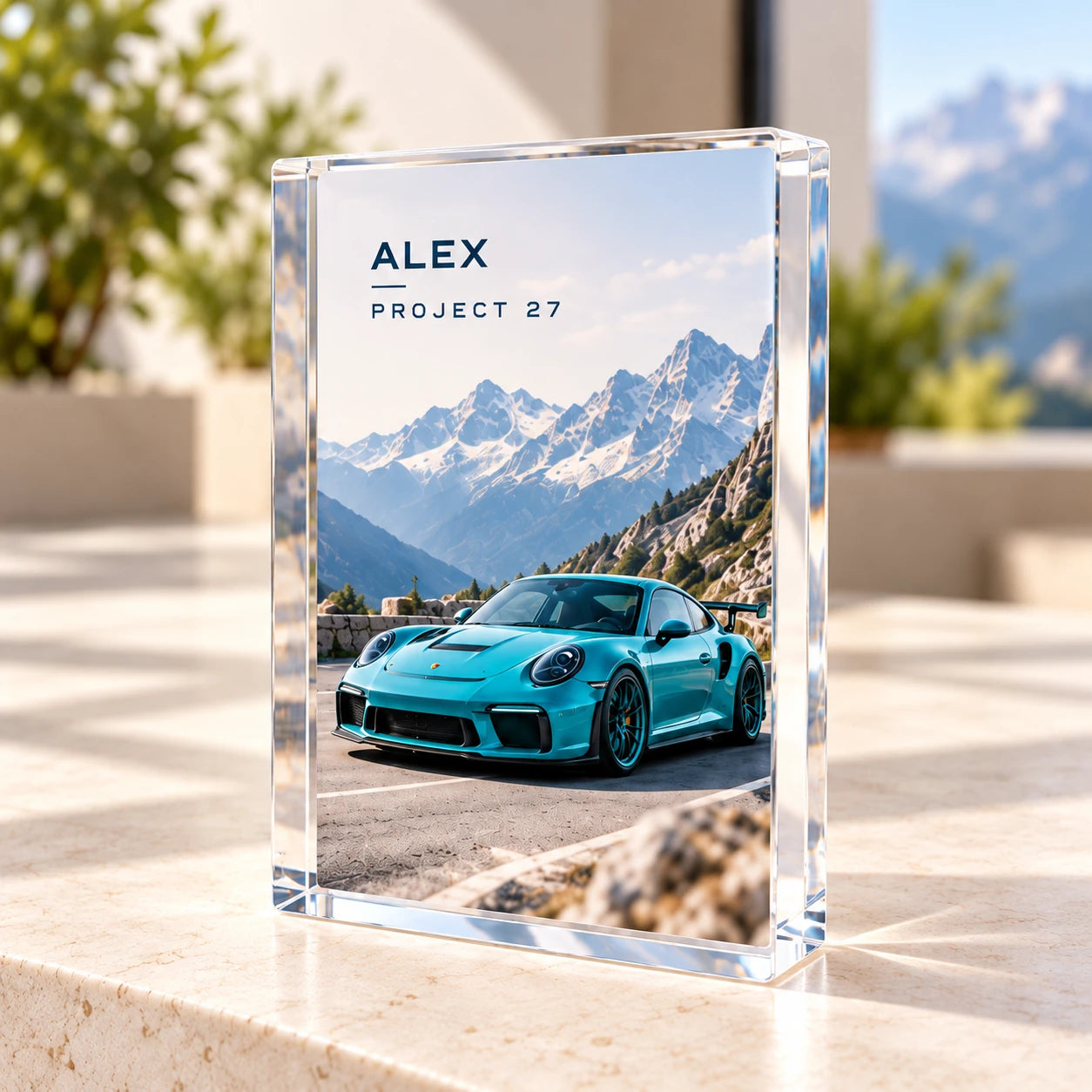Custom Car Acrylic Block