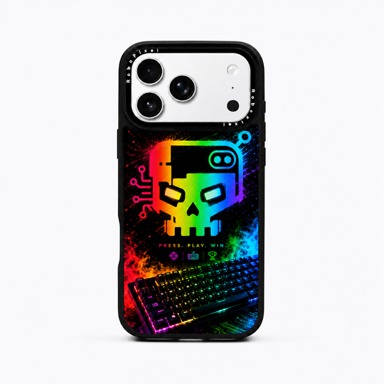 Cyber Skull-X RoboPixel phone case