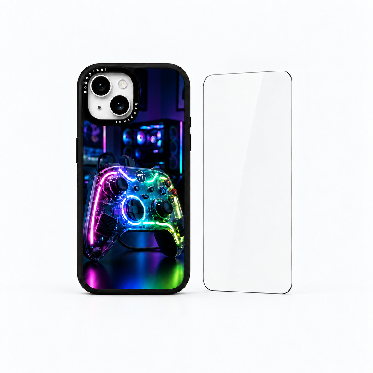 The Protection Pack — Neon No Yume for iPhone 15 / iPhone 15 Plus: phone case and one tempered glass screen protector