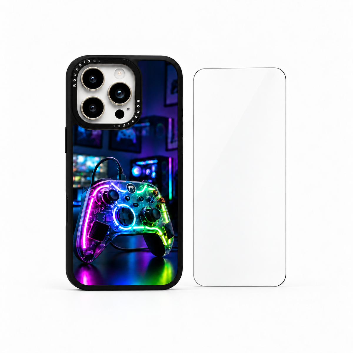 The Protection Pack — Neon No Yume for iPhone 15 Pro / iPhone 15 Pro Max: phone case and one tempered glass screen protector