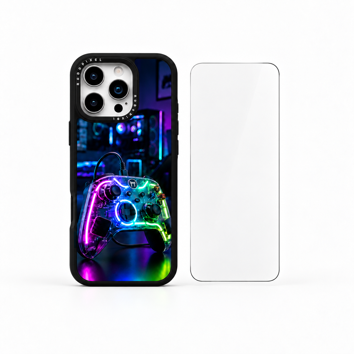 The Protection Pack — Neon No Yume for iPhone 16 Pro / iPhone 16 Pro Max: phone case and one tempered glass screen protector