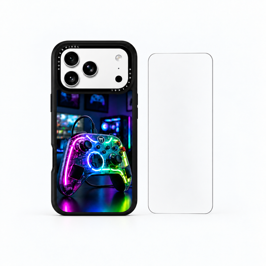 The Protection Pack — Neon No Yume for iPhone 17 Pro / iPhone 17 Pro Max: phone case and one tempered glass screen protector