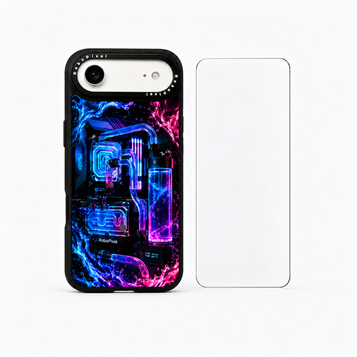 The Protection Pack — Plasma Hyper-Flow for iPhone Air: phone case and one tempered glass screen protector