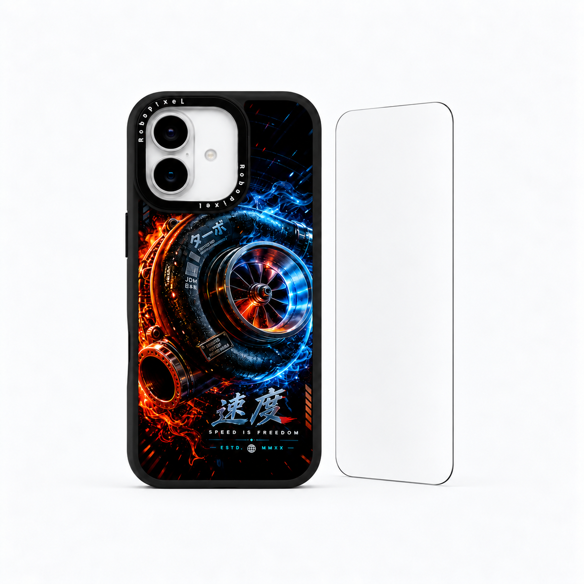 The Protection Pack — Velocity Core for iPhone 17: phone case and one tempered glass screen protector