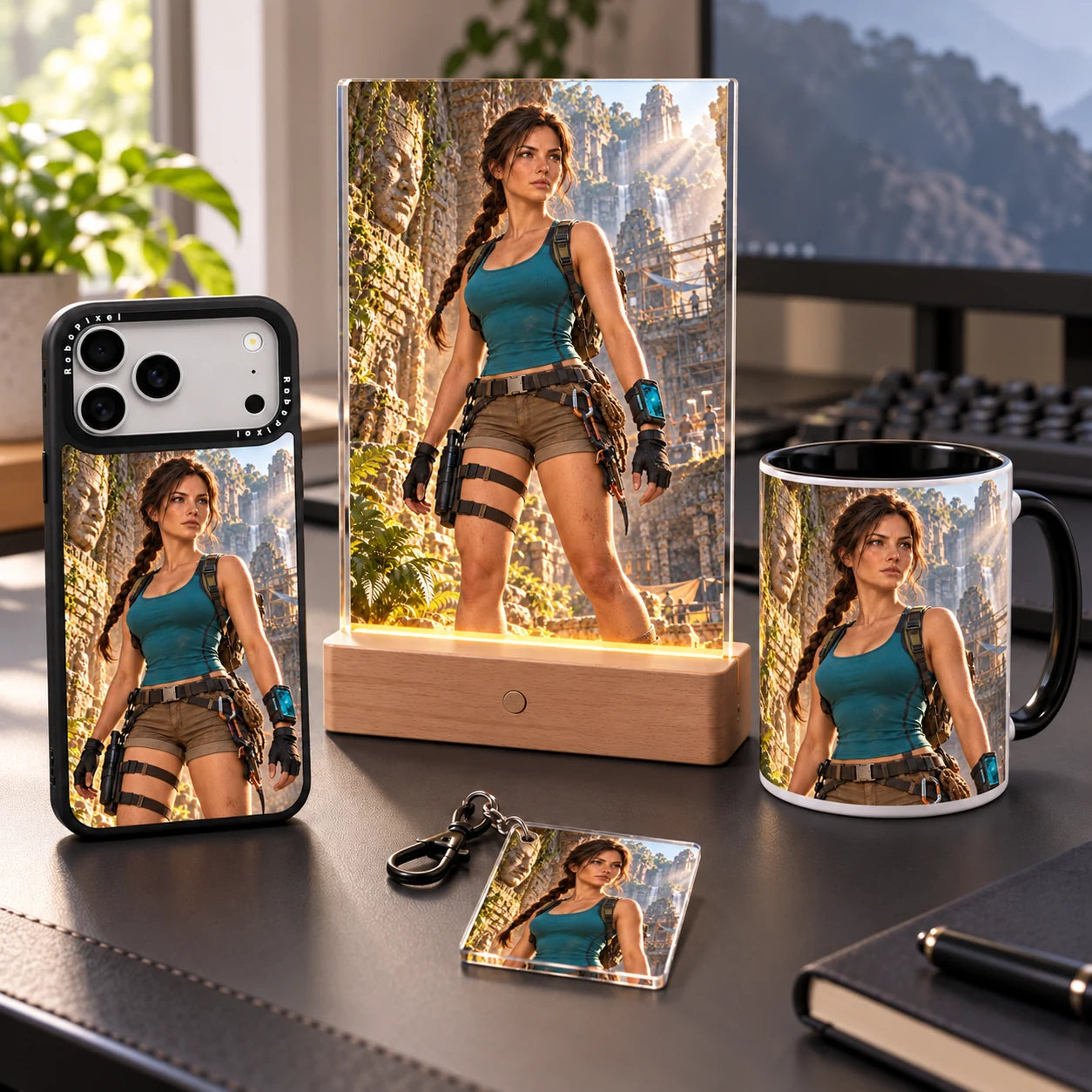 Adventure: matching gamer bundle with Lara artwork